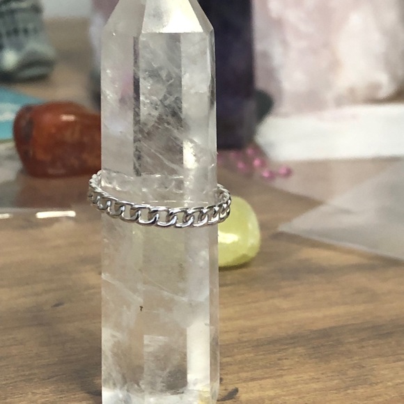 Brand New Silver Chain Link Ring - Size 7 - Picture 5 of 5